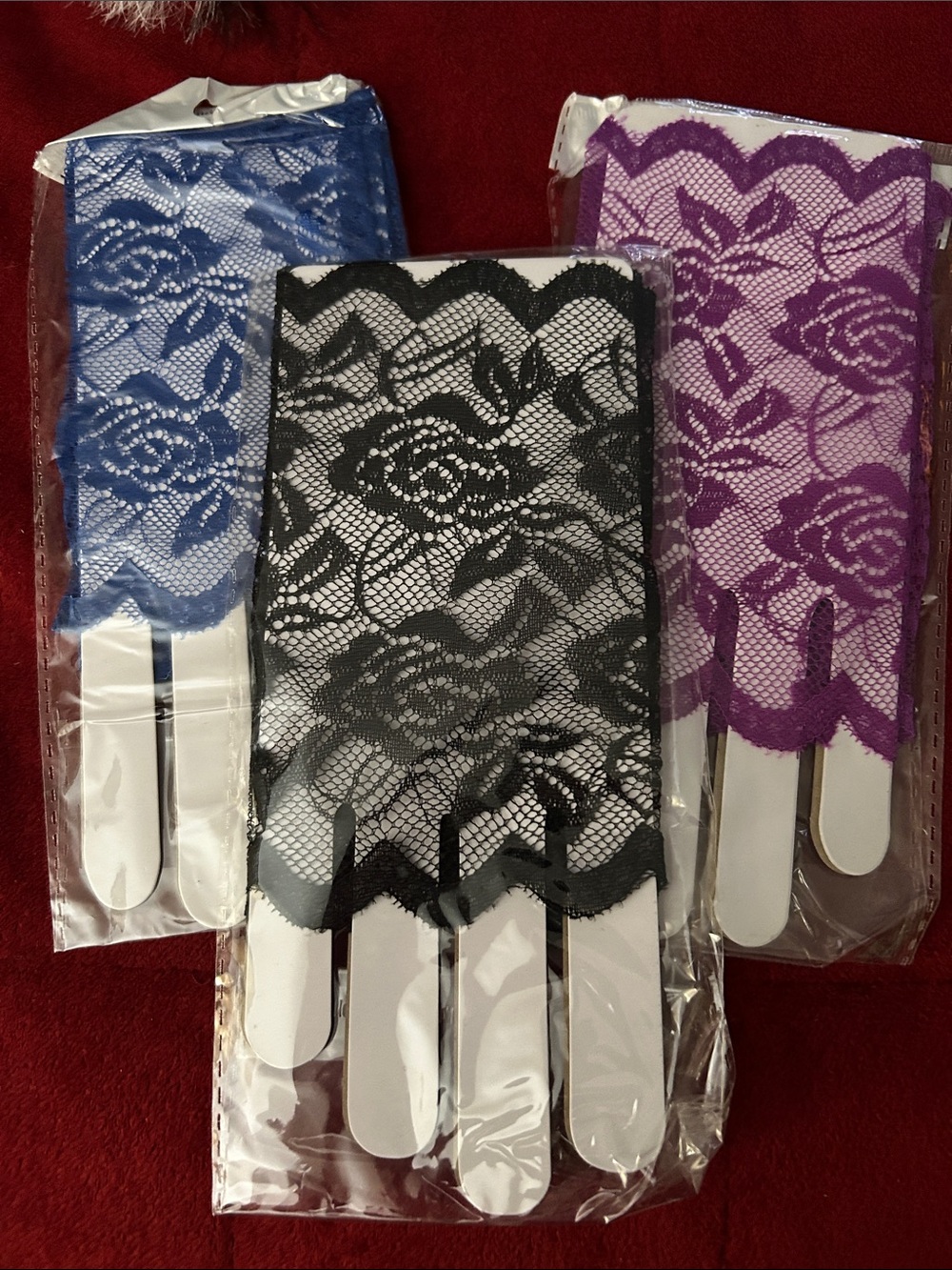 3 Lace Fingerless Gloves for Women